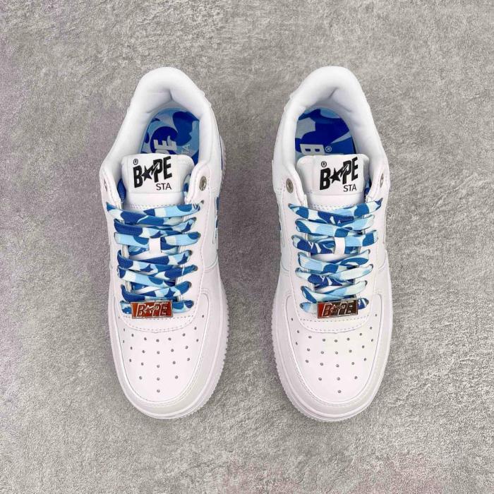 A Bathing Ape Bape Sta Low ABC Camo White Blue