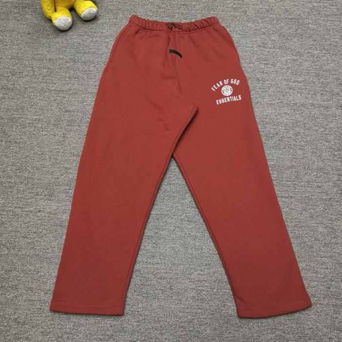 Fear Of God Essentials Logo embroidered 'Crimson' Track Pants