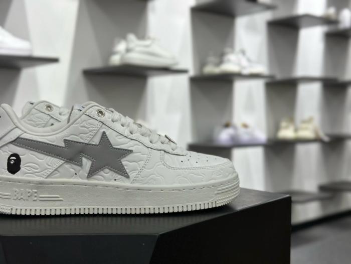 A Bathing Ape Bape Sta Low #3 Line Camo White