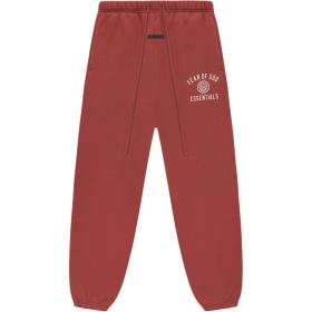 Fear Of God Essentials Logo embroidered 'Crimson' Track Pants