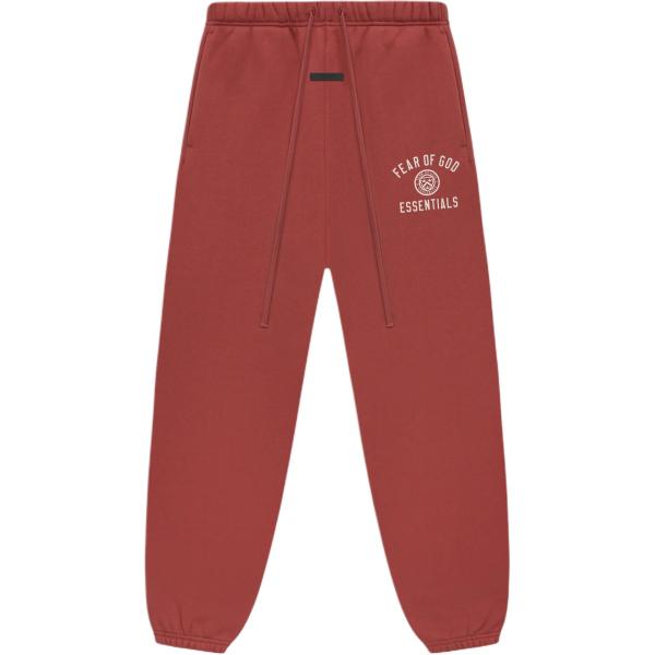 Fear Of God Essentials Logo embroidered 'Crimson' Track Pants