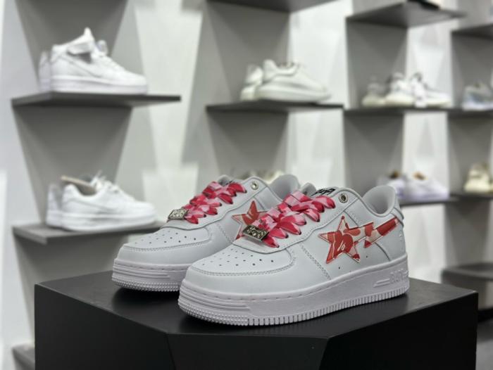 A Bathing Ape Bape Sta Low ABC Camo White Pink