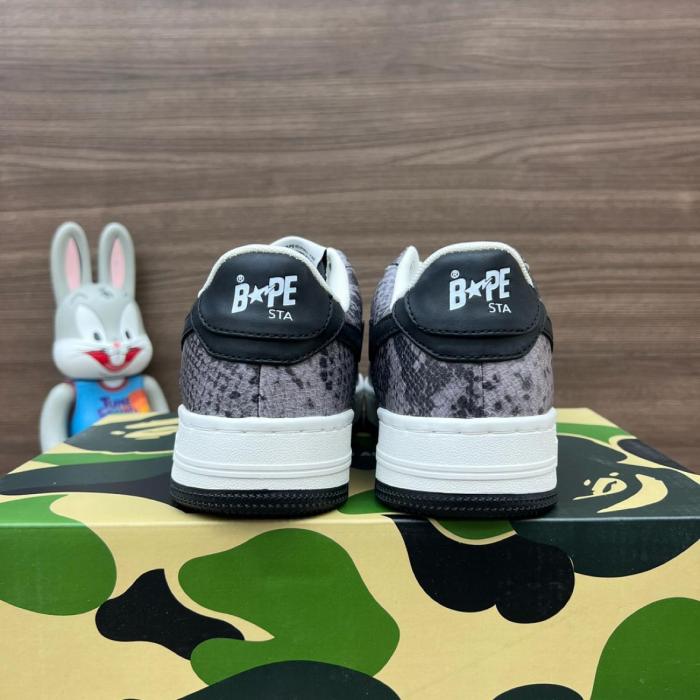 A Bathing Ape Bape Sta Snake Skin Black