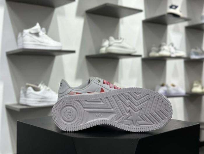 A Bathing Ape Bape Sta Low ABC Camo White Pink