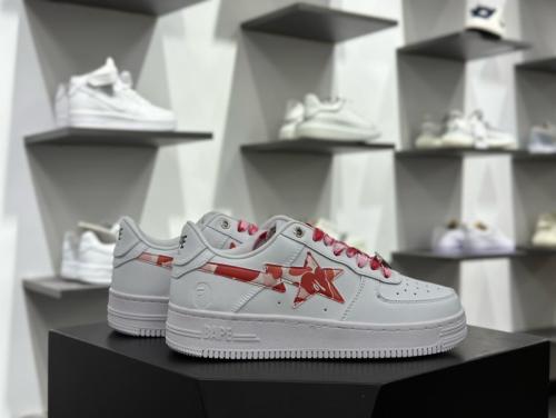 A Bathing Ape Bape Sta Low ABC Camo White Pink