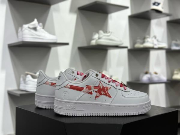 A Bathing Ape Bape Sta Low ABC Camo White Pink