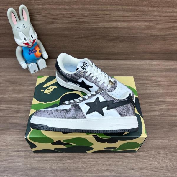 A Bathing Ape Bape Sta Snake Skin Black