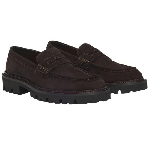 HUGO BOSS Loafers Men's Dark Brown