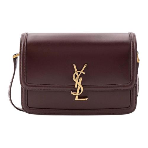 SAINT LAURENT Leather Crossbody Bag, Shoulder Bag Women's Brown 634305-0SX0W-2877 size 23*6*16 cm