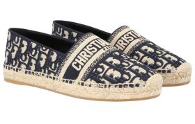 DIOR Granville Espadrilles Women's Gray Blue