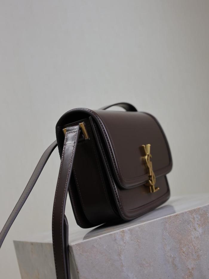 SAINT LAURENT Leather Crossbody Bag, Shoulder Bag Women's Brown 634305-0SX0W-2877 size 23*6*16 cm