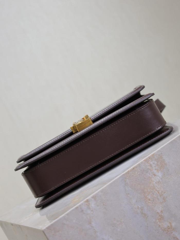 SAINT LAURENT Leather Crossbody Bag, Shoulder Bag Women's Brown 634305-0SX0W-2877 size 23*6*16 cm