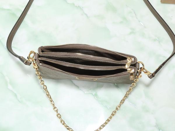 Louis Vuitton Pochette Liv Smoke Gray M25816 size 24.5*6.5*13.5 cm