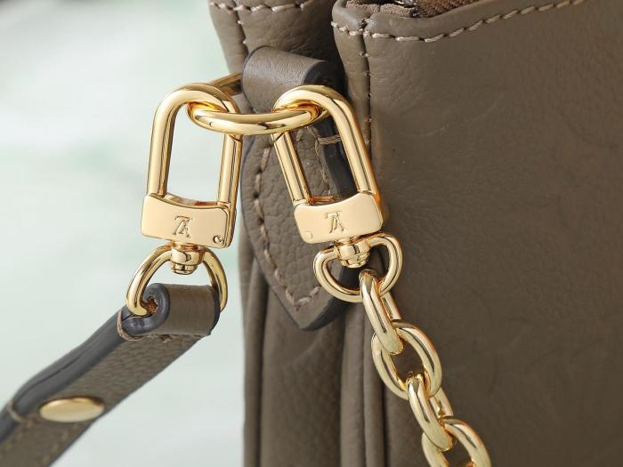 Louis Vuitton Pochette Liv Smoke Gray M25816 size 24.5*6.5*13.5 cm