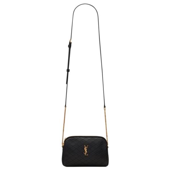 SAINT LAURENT GABY Quilting Sheepskin Shoulder Bag, Crossbody Bag Women's Black 733667-1EL07-1000 size 18*3.5*13 cm