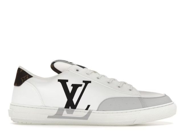 Louis Vuitton Charlie Trainers White Cacoa Brown Black