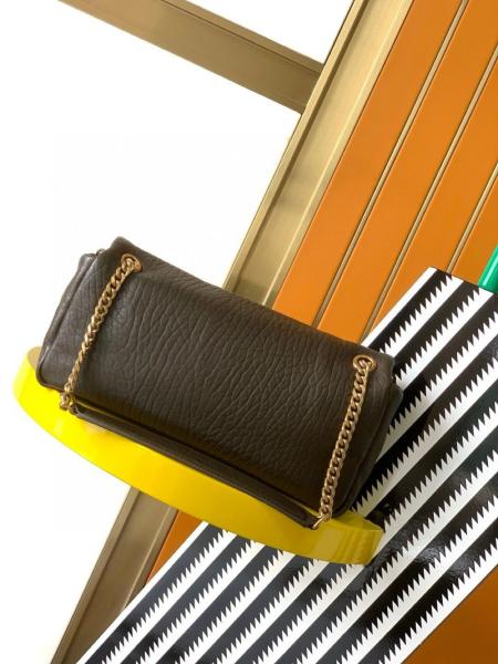 SAINT LAURENT Grained Sheepskin Handbag Shoulder Bag Women's Light Musk 800916-AACYT-3212 size 30*5/7.5*15 cm