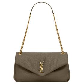 SAINT LAURENT Grained Sheepskin Handbag Shoulder Bag Women's Light Musk 800916-AACYT-3212 size 30*5/7.5*15 cm