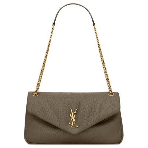 SAINT LAURENT Grained Sheepskin Handbag Shoulder Bag Women's Light Musk 800916-AACYT-3212 size 30*5/7.5*15 cm