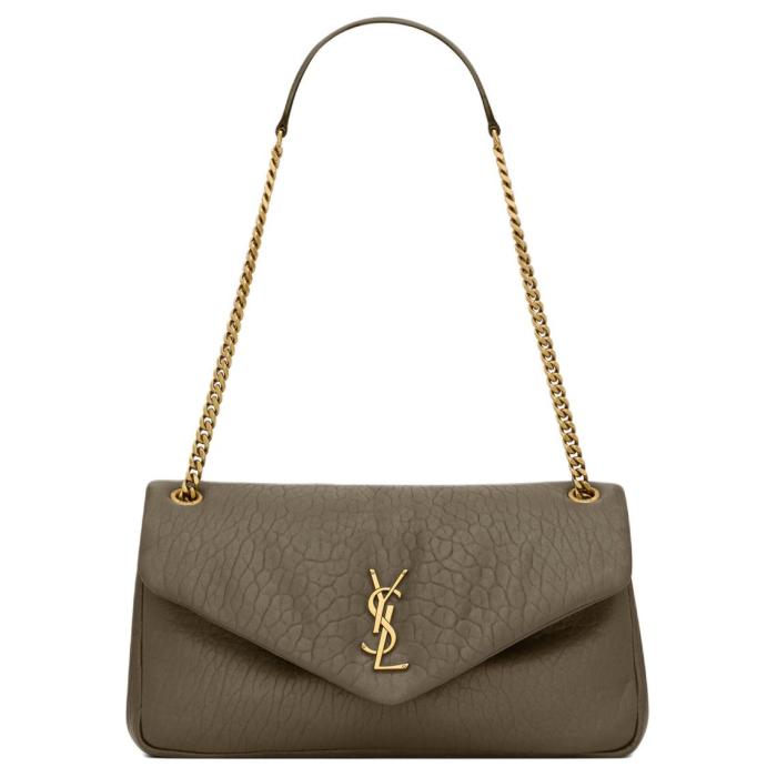 SAINT LAURENT Grained Sheepskin Handbag Shoulder Bag Women's Light Musk 800916-AACYT-3212 size 30*5/7.5*15 cm