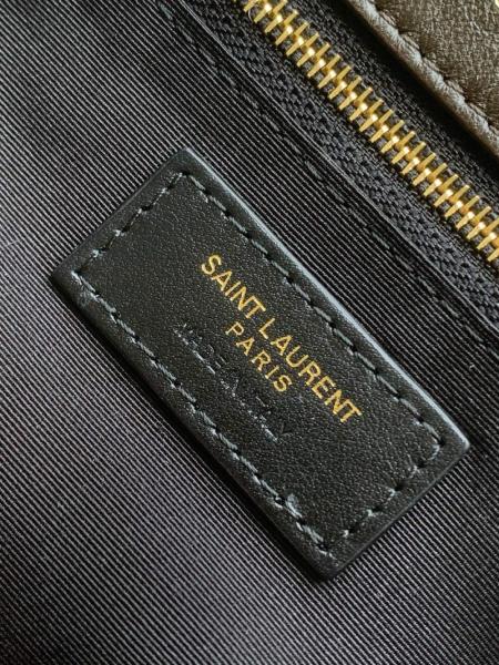 SAINT LAURENT Grained Sheepskin Handbag Shoulder Bag Women's Light Musk 800916-AACYT-3212 size 30*5/7.5*15 cm