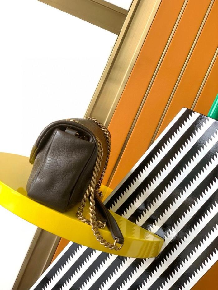 SAINT LAURENT Grained Sheepskin Handbag Shoulder Bag Women's Light Musk 800916-AACYT-3212 size 30*5/7.5*15 cm