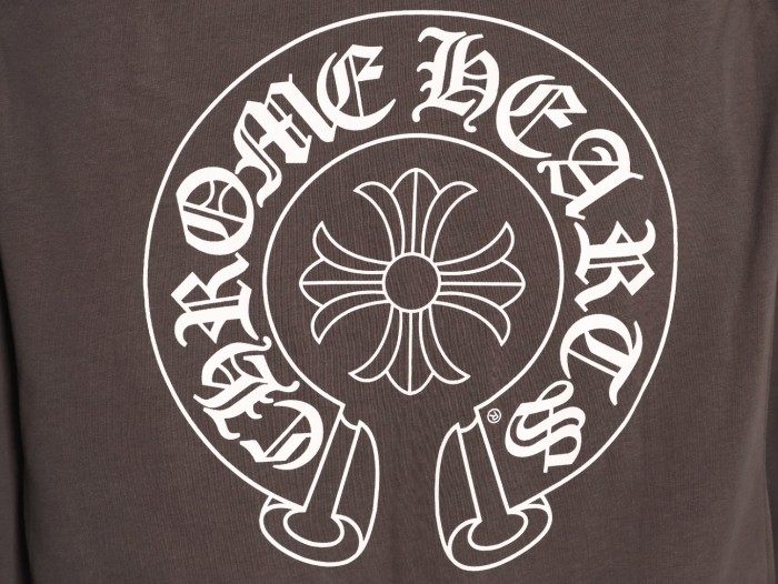 Chrome Hearts Horseshoe logo Long sleeve T shirt