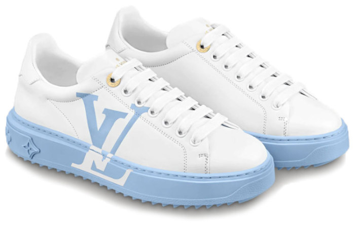 LOUIS VUITTON Time Out Sneakers 'White Blue' Women's