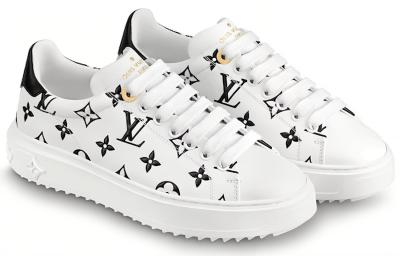 LOUIS VUITTON Lv Time Out Sneakers Black/White Women's