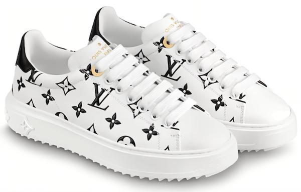LOUIS VUITTON Lv Time Out Sneakers Black/White Women's