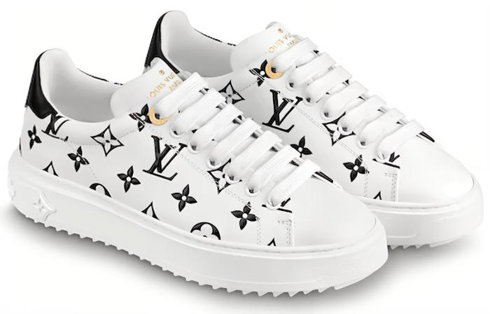 LOUIS VUITTON Lv Time Out Sneakers Black/White Women's