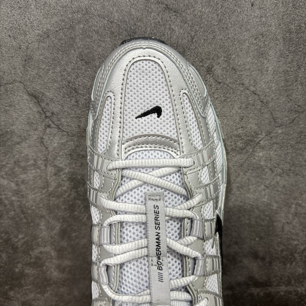 Nike P-6000 White Metallic Silver Flat Silver Black