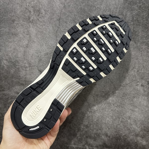 Nike P-6000 White Metallic Silver Flat Silver Black