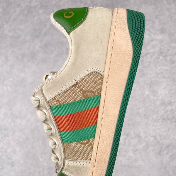 GUCCI Screener Low Top Kids' Skateboarding Shoes Butter Green Kids'