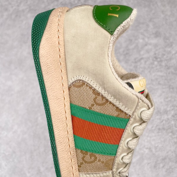 GUCCI Screener Low Top Kids' Skateboarding Shoes Butter Green Kids'