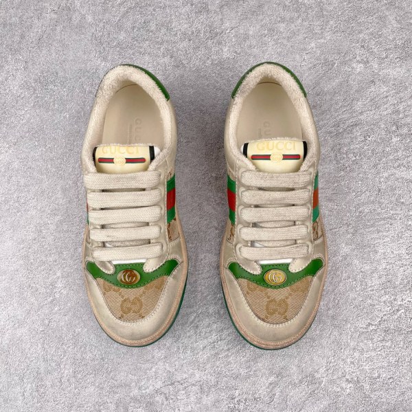 GUCCI Screener Low Top Kids' Skateboarding Shoes Butter Green Kids'