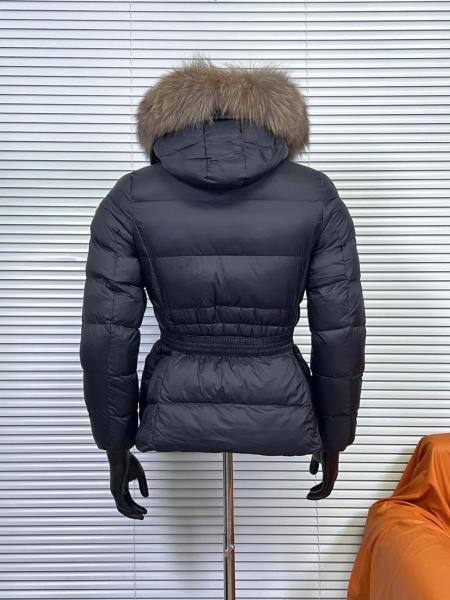 Moncler Boed Series FW25 Hooded Shearling Trimmed Short Down Jacket Down Jacket Women's Black