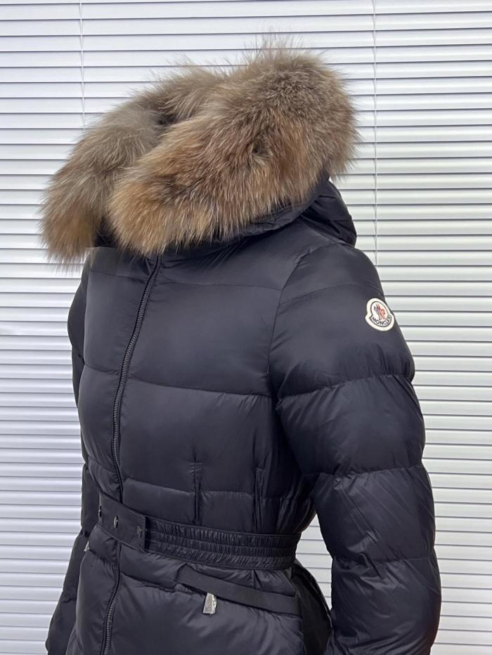 Moncler Boed Series FW25 Hooded Shearling Trimmed Short Down Jacket Down Jacket Women's Black