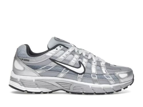 Nike P-6000 Metallic Silver Summit White-Wolf Grey