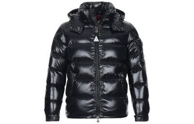 Moncler Maya Hooded Puffer Shiny Jacket