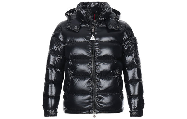 Moncler Maya Hooded Puffer Shiny Jacket