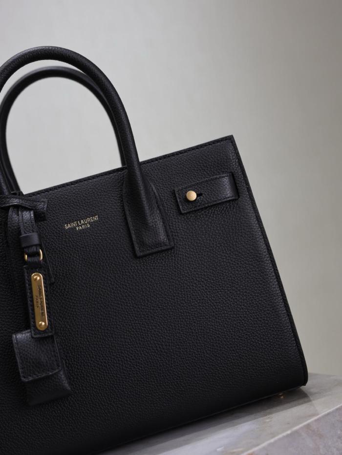 SAINT LAURENT SAC DE JOUR Cow Leather Shoulder Bag, Crossbody Bag, Handbag Women's Black 717449-DTI0W-1000 size 22*10.5*18 cm