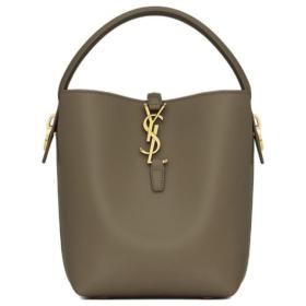 SAINT LAURENT Leather One Shoulder Handbag Trumpets Women's Dark Musk 749036-2R20W-3237 size 17*13*20 cm