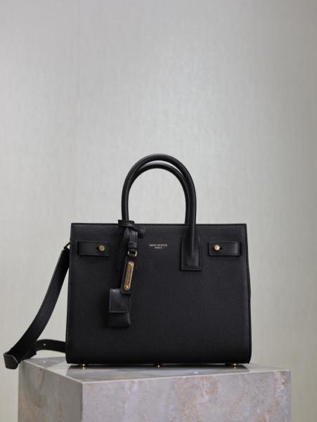 SAINT LAURENT SAC DE JOUR Cow Leather Shoulder Bag, Crossbody Bag, Handbag Women's Black 717449-DTI0W-1000 size 22*10.5*18 cm