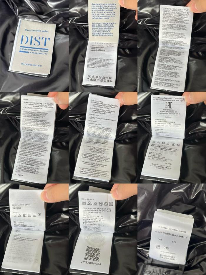 Moncler FW22 Down Jacket Men's Star Diamond Black