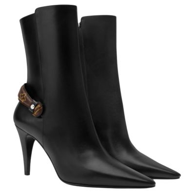 LOUIS VUITTON Legacy Ankle Boots 8.5cm Women's Black