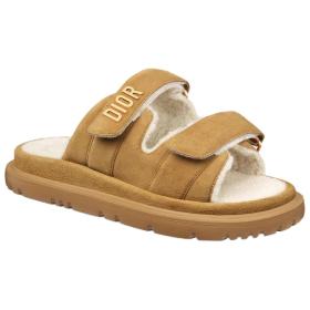 DIOR DiorAct Slide Slippers Women's Brown