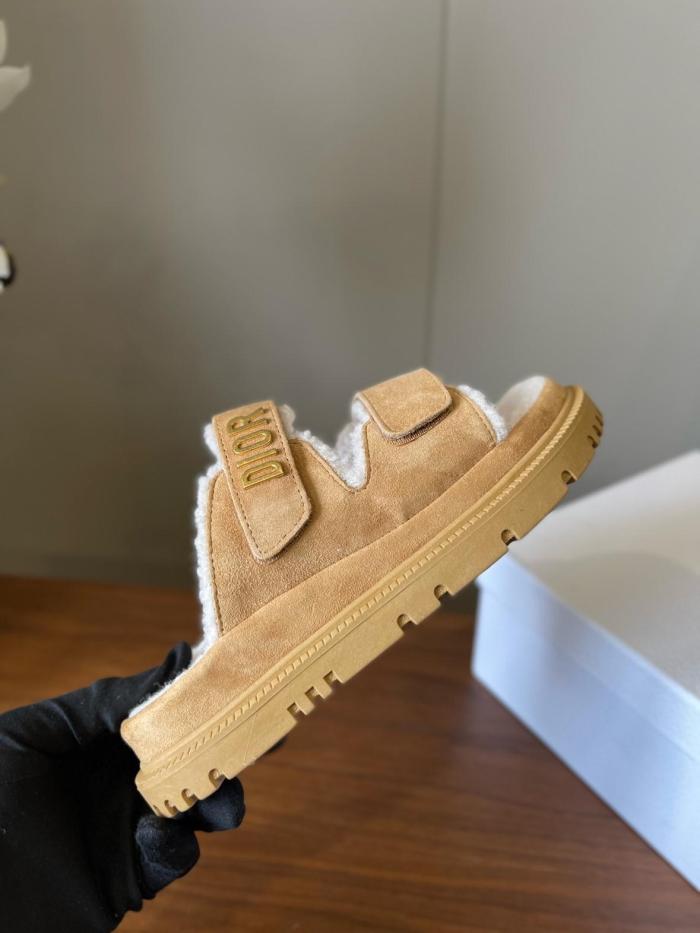 DIOR DiorAct Slide Slippers Women's Brown