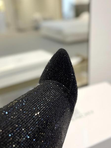 Givenchy Shark Lock Knee high Boots 3.5cm Women's Black