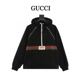 GUCCI Web stripe Cotton Hoodie